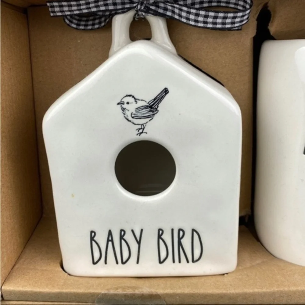 NWT Rae dunn baby bird birdhouse mama‎ bird mug